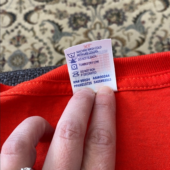 NWOT Mens XL Orange Neon Abe Lincoln in Shades Print T-Shirt - Picture 5 of 6